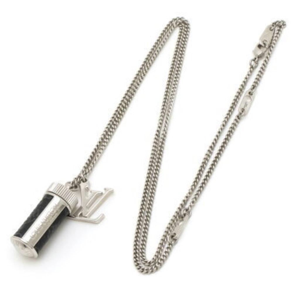 Louis Vuitton Monogram Eclipse Pendant - Silver - image 2